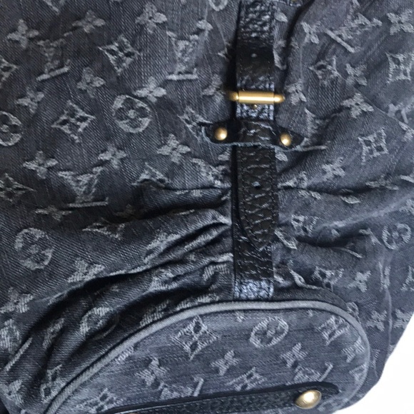 💎✨ DENIM ✨💎 LOUIS VUITTON X-LARGE HOBO MAHINA - Picture 13 of 17